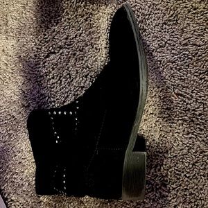 Black Leather Booties